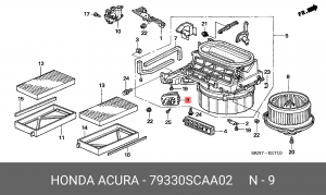 Резистор 79330SCAA02 HONDA