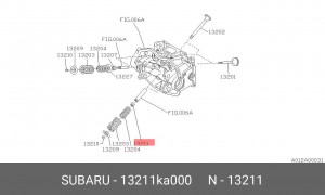Уплотнительное кольцо, стержень кла 13211KA000 SUBARU