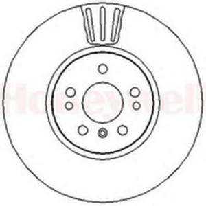 Тормозной диск 562343B BENDIX JURID