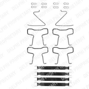 Комплектующие, колодки дискового тормоза LX0278 DELPHI