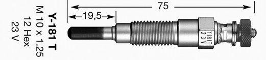 Свеча накаливания 2728 NGK NTK