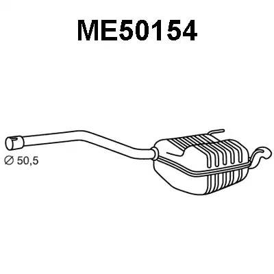 Глушитель выхлопных газов конечный ME50154 VENEPORTE