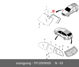 Деталь 7912009000 SSANG YONG