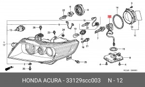 Деталь 33129SCC003 HONDA