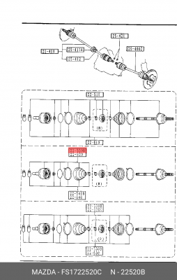 ШРУС FS1722520C MAZDA