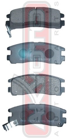 Колодки тормозные дисковые AKD-1078 AKYOTO