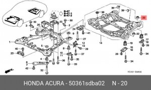 Деталь 50361SDBA02 HONDA