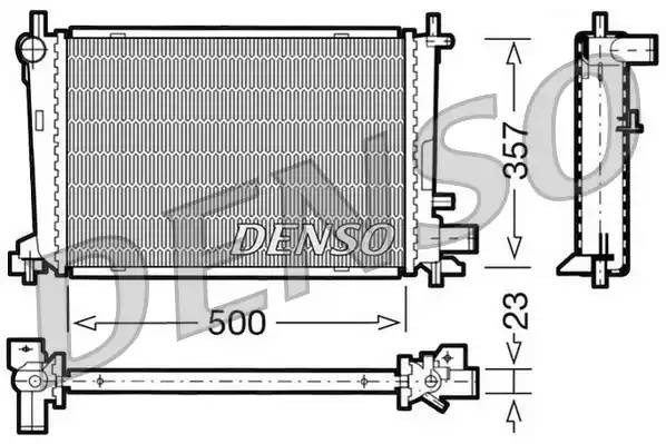 Радиатор, охлаждение двигател DRM10038 DENSO