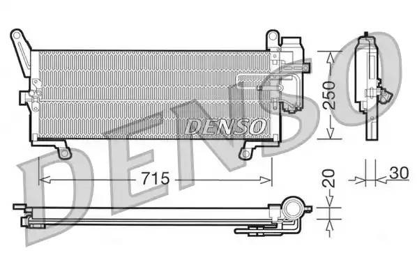 Конденсатор, кондиционер DCN09095 DENSO