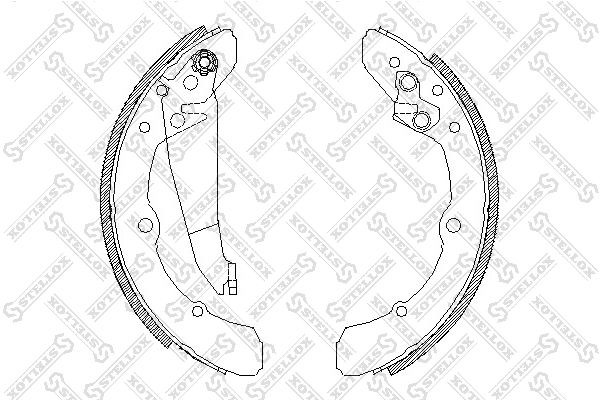 Колодки тормозные барабанные 059-100-SX STELLOX