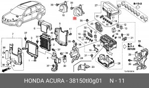 Сигнал звуковой 38150TL0G01 HONDA