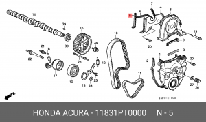 Прокладка, выпускной трубопровод 11831PT0000 HONDA