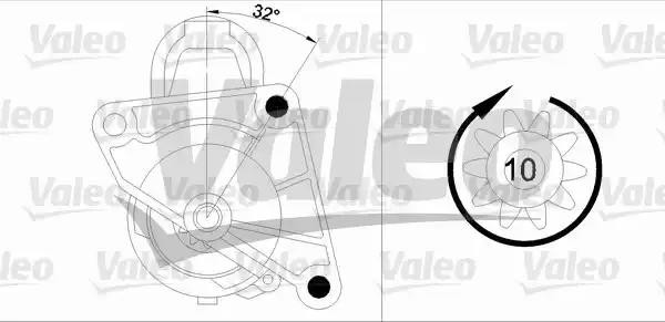Стартер 455954 VALEO PHC