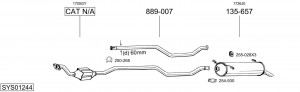 Глушитель выхлопных газов конечный 148325 BOSAL