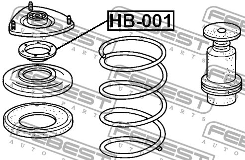 Подшипник опоры амортизатора подвески HB-001 FEBEST