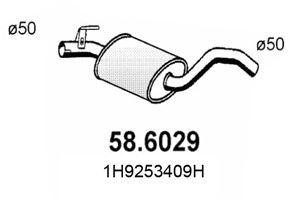 Средний глушитель выхлопных газов 586029 ASSO