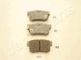 Комплект тормозных колодок, диско PP405AF JAPAN PARTS GROUP
