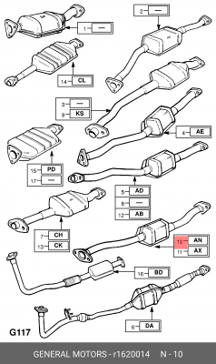 Катализатор R1620014 GENERAL MOTORS