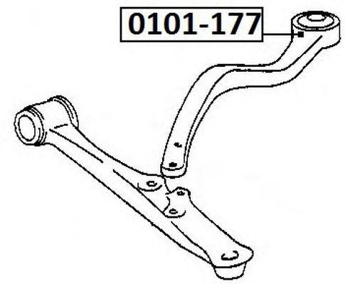 Рычаг подвески 0101-177 ASVA