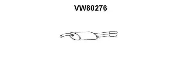 Глушитель выхлопных газов конечный VW80276 VENEPORTE