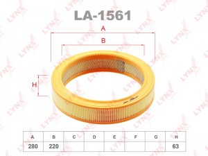 Фильтр воздушный LA-1561 LYNXAUTO