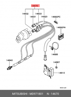 Деталь MD971801 MITSUBISHI