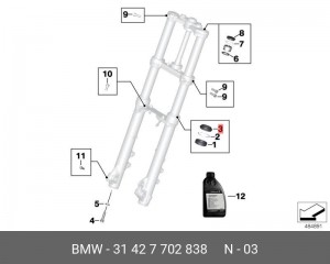 Манжета 31 42 7 702 838 BMW