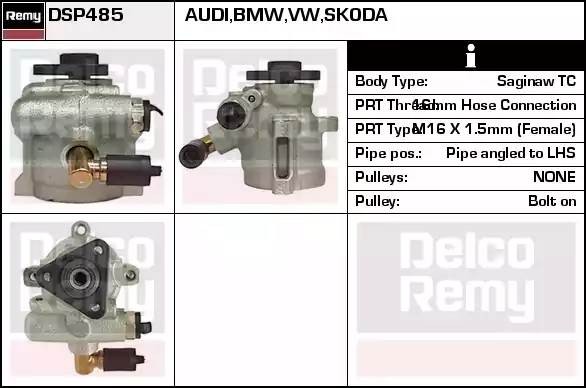 Гидравлический насос, рулевое управление DSP485 DELCO REMY