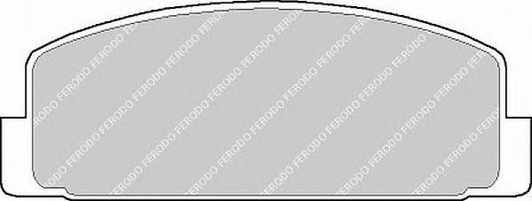 Комплект тормозных колодок, диско FDB372 FERODO