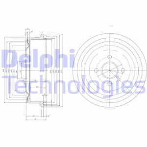 Тормозной барабан BF103 DELPHI