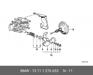 Карбюратор 13 11 1 276 653 BMW