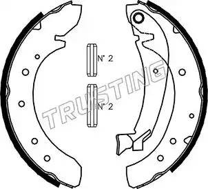 Комплект тормозных колодок 034.097 TRUSTING