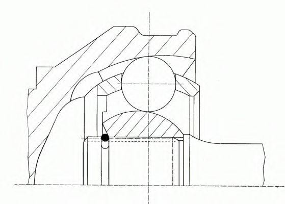 Шарнирный комплект, приводной вал 302050 LOBRO