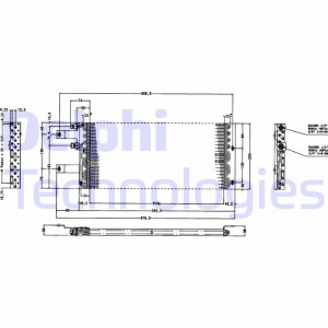 Конденсатор, кондиционер TSP0225165 DELPHI