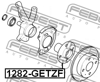 Ступица колеса 1282-GETZF FEBEST