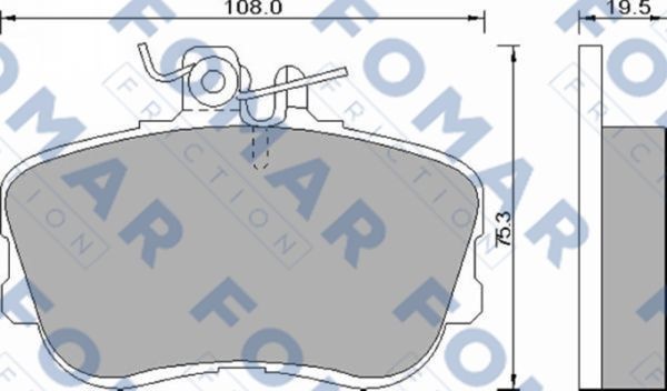 Колодки тормозные дисковые 51493781 ROULUNDS BRAKING