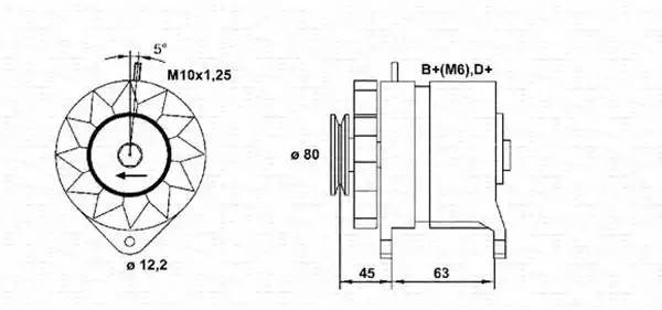 Генератор 943356903010 MAGNETI MARELLI