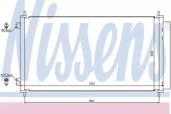 Радиатор кондиционера 940140 NISSENS