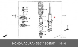 Амортизатор 52611S04N01 HONDA