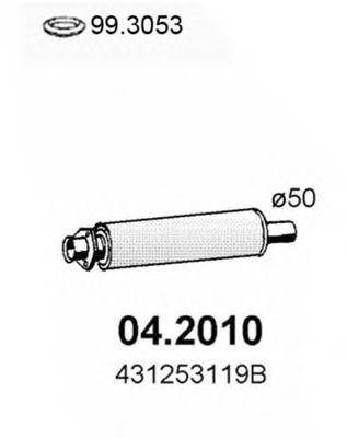 Предглушитель выхлопных газов 042010 ASSO