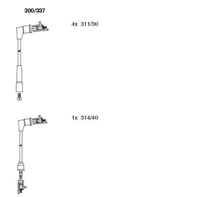 Ккомплект проводов зажигания 300337 BREMI