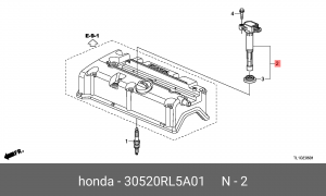 Катушка зажигания 30520RL5A01 HONDA