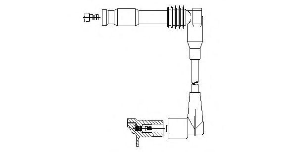 Провод зажигания 38136 BREMI