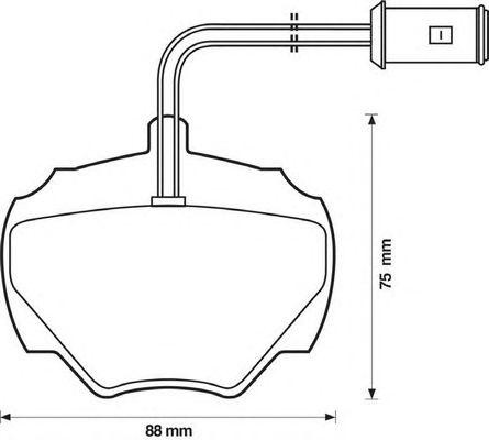 Комплект тормозных колодок, диско 571440B BENDIX JURID