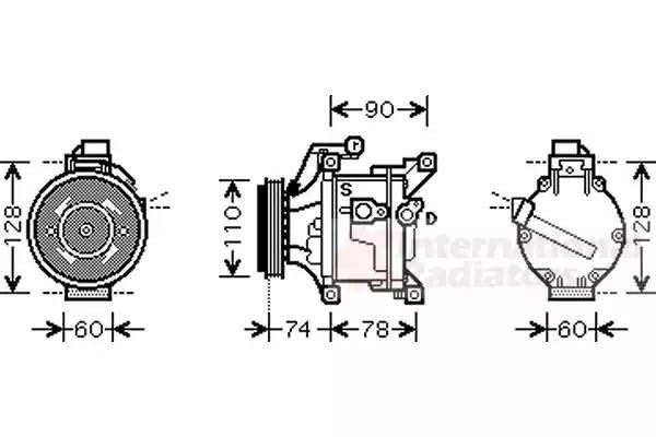 Компрессор, кондиционер 5300K452 VAN WEZEL