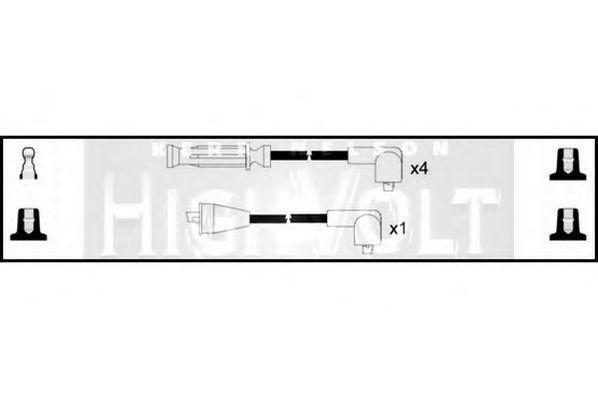 Ккомплект проводов зажигания OEF716 STANDARD