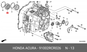 Подшипник 91002RCR026 HONDA