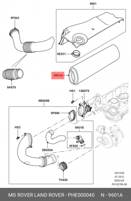 Воздушный фильтр PHE000040 MG ROVER LAND ROVER