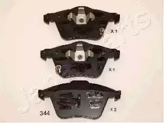 Колодки тормозные дисковые PA-344AF JAPAN PARTS GROUP