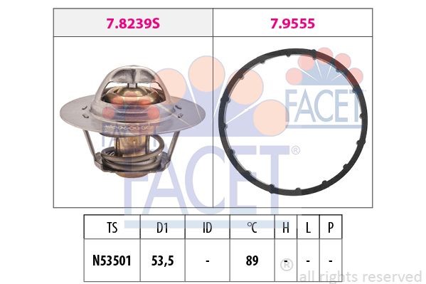 Термостат, охлаждающая жидкость 7.8291 FACET